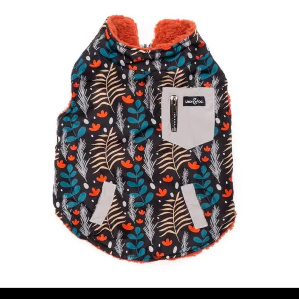 Lucy & Co Reversible Teddy Vest Llama Mama